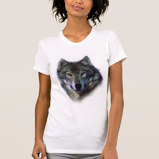 Camiseta Cinza Wolf Eyes (Frente)