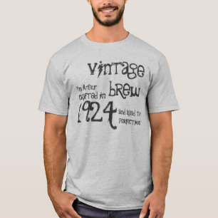 Camiseta cinzas 1924 da fermentação do vintage do present