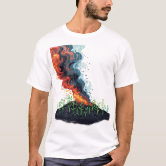 Camiseta Cinzas Alimentando o Jardim