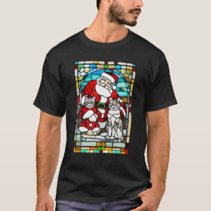 Camiseta Cinzas de Arte de Janela de Vidro Manchadas por Ga