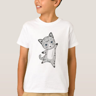 Camiseta Cinzas De Gato Gatinho Peles De Peles De Nariz