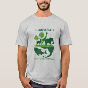 Camiseta Cinzas de harmonia na biodiversidade