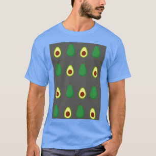Camiseta Cinzas escuras do padrão Avocado