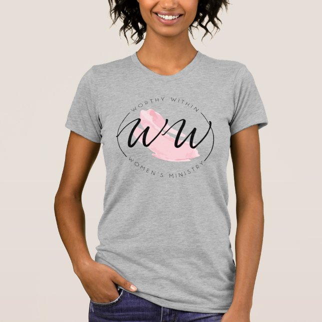 Camiseta Cinzas Heather Worthy In T-Shirt (Frente)