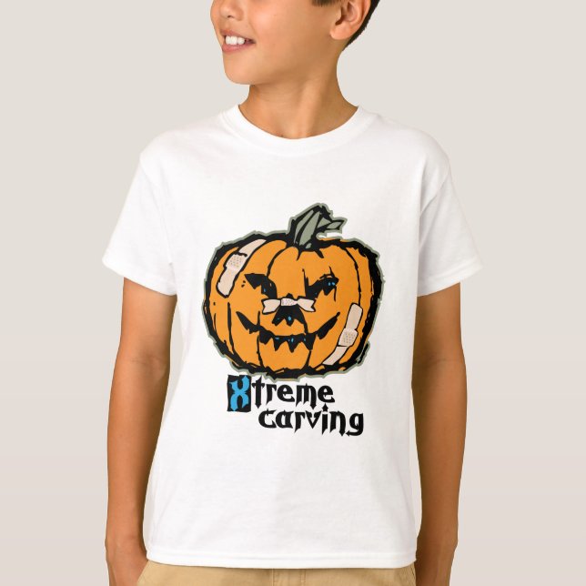 Camiseta Cinzeladura da abóbora de Xtreme (Frente)
