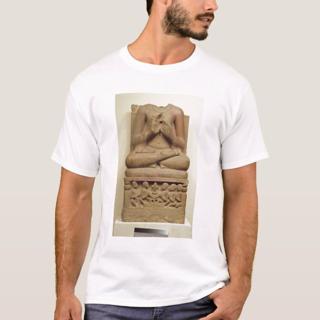 Camiseta Cinzeladura de Buddha na atitude de preaching um s (Frente)