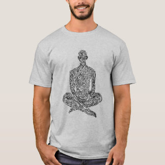 Camiseta (Cinzento com preto) importação estética ascética