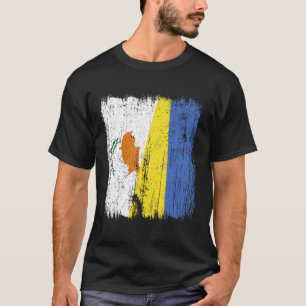 Camiseta Cipre Ucrânia Meia Bandeira Cipriota Ucraniana Her