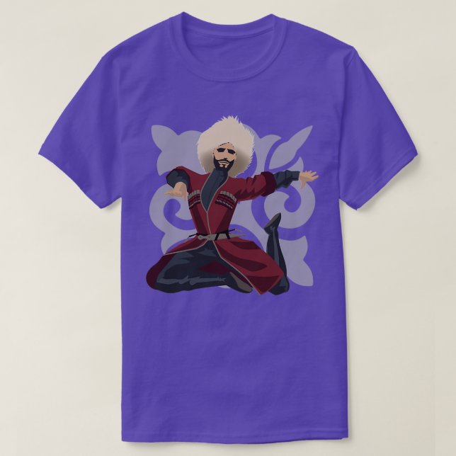 Camiseta Circassian Male Dancer With Ornament (Frente do Design)