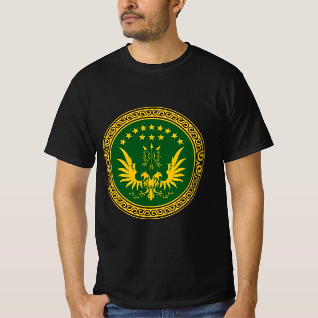 Camiseta Circassiano, adygea, bandeira de adiga, Cáucaso do (Frente)