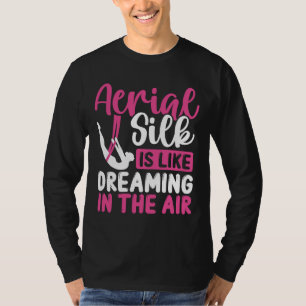 Camiseta Circo Aéreo de Dançarino da Seda Aéreo