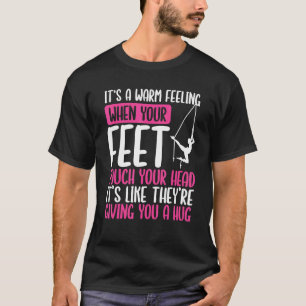 Camiseta Circo Aéreo Ioga ao Ar Livre Dança Seda Aérea para
