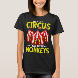 Camiseta Circo Artista Macaco Figurino Circuito de Carnaval