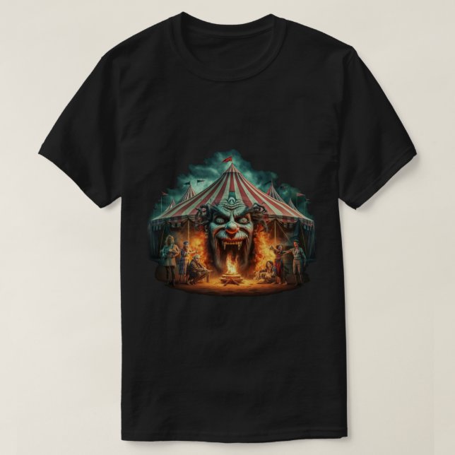 Camiseta Circo assustador (Frente do Design)