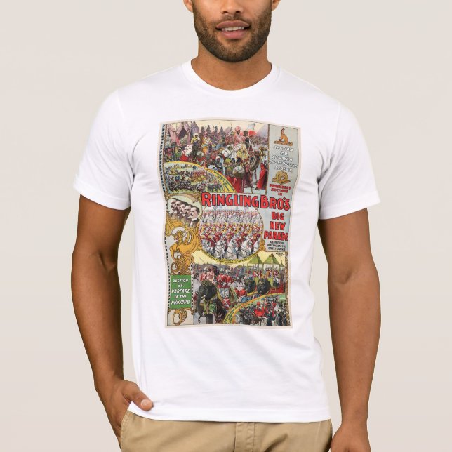 Camiseta Circo de Ringling Bros - cerca de 1899 (Frente)
