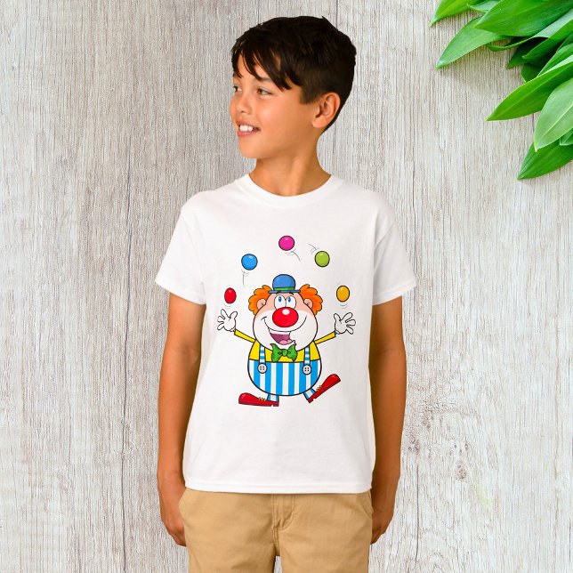 Camiseta Circo Divertido Palhaço De Malabarismo (Criador carregado)