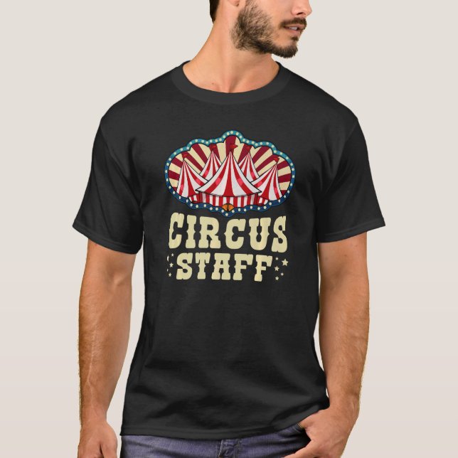 Camiseta Circo Figurino Piadas Sarcasiano Parte Funcionario (Frente)