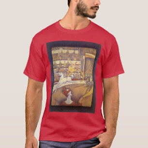 Camiseta Circo por Georges Seurat, Arte Pontilhista Vintage