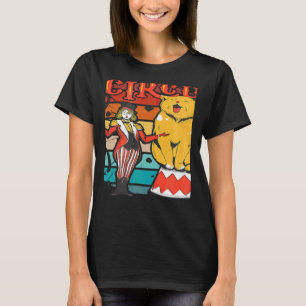 Camiseta Circo Retro Vintage Gato Gigante E Amer Circo