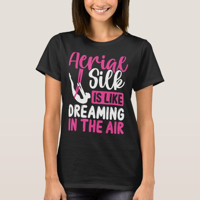 Camiseta Circuito Aéreo de Dançarino da Seda Aéreo Dançarin (Frente)