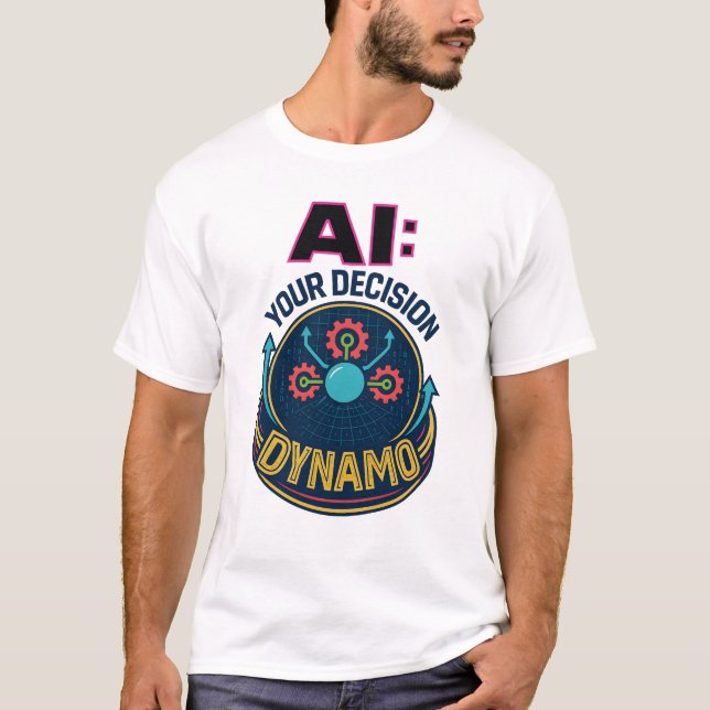 Camiseta Circuito cerebral AI para tecnologia da computação (Frente)