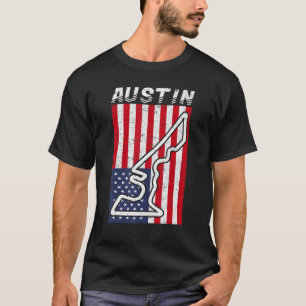 Camiseta Circuito de Corrida de Fórmula Austin Texas - Carr