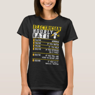 Camiseta Circuito De Lineman De Tensão Horária Elétrica Ca