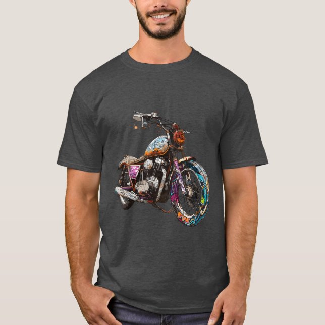 Camiseta Circuito de motocicleta surpreendente (Frente)