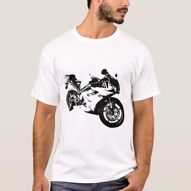 Camiseta Circuito de motocicleta surpreendente (Frente)