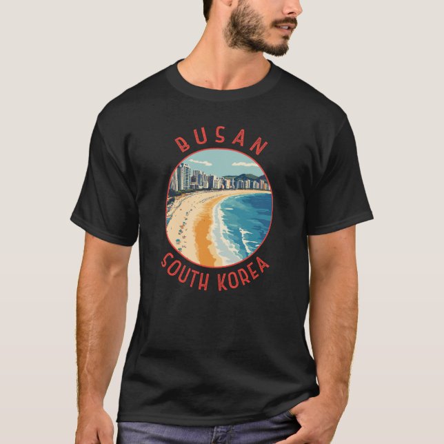 Camiseta Circuito Retrovisível da Praia de Busan Haeundae (Frente)