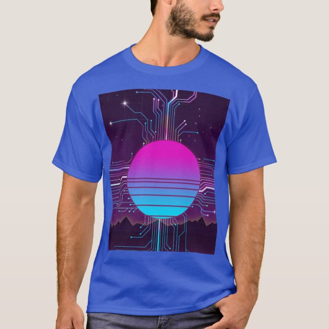 Camiseta Circuits of the Sun Vaporwave (Frente)
