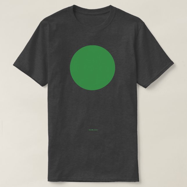 Camiseta Circular Crayola Médio Verde (Frente do Design)
