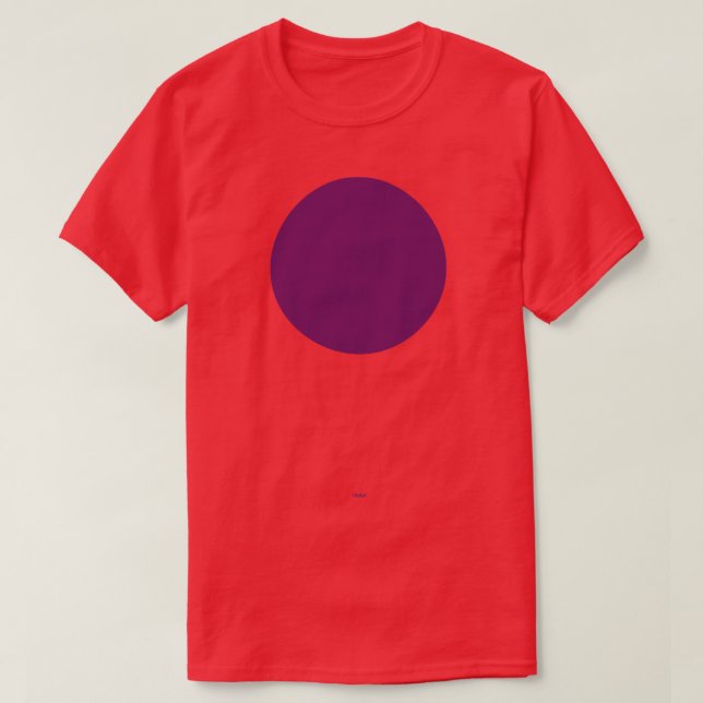 Camiseta Circular Crayola Violet (Frente do Design)