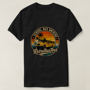 Camiseta Circular de Motorista de Ônibus Escolar V