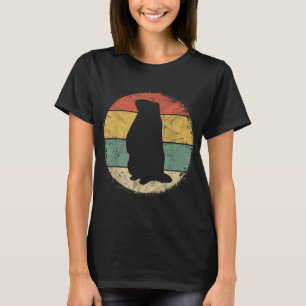 Camiseta Circular Ground Hog Silhouette Gift Happy Groundho
