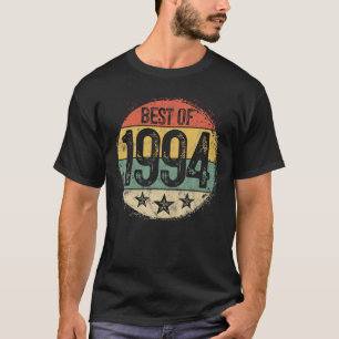 Camiseta Circular Vintage Melhor De 1994 Presente De 30 Ano