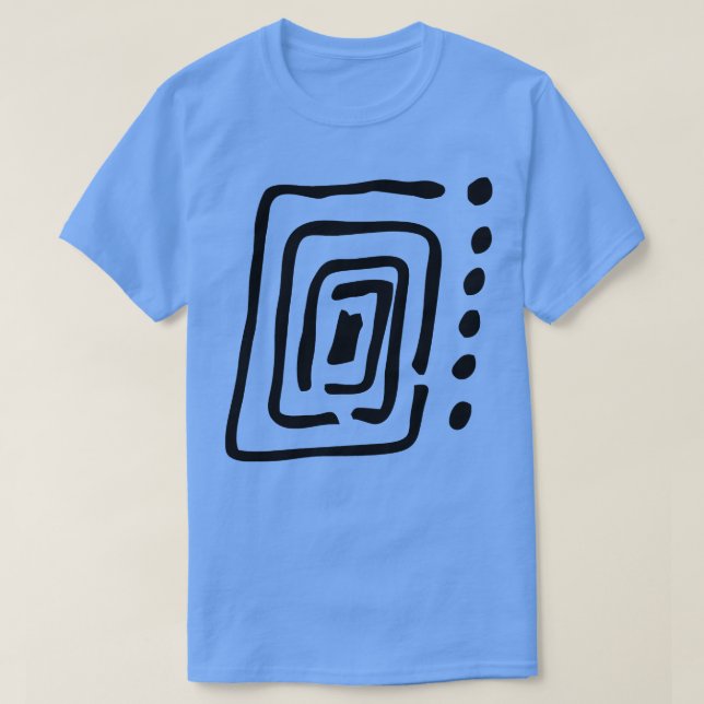 Camiseta Círculo Abstrato simples Abstrato de 2 (Frente do Design)