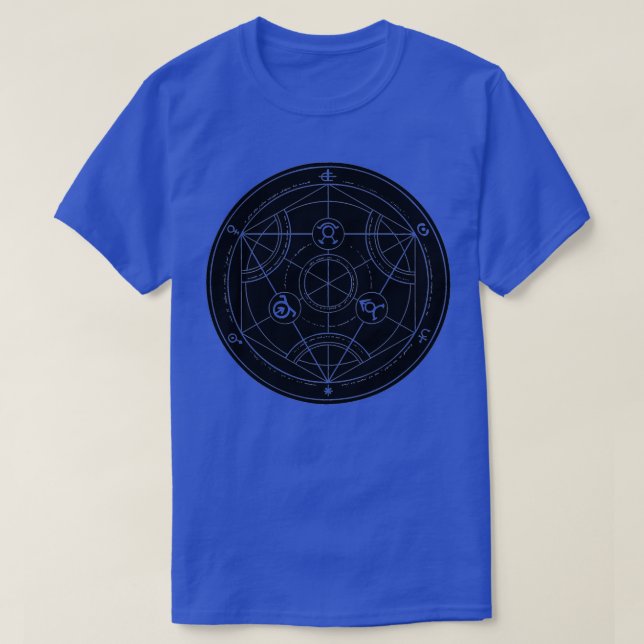 Camiseta Círculo Alquimico Preto (Frente do Design)