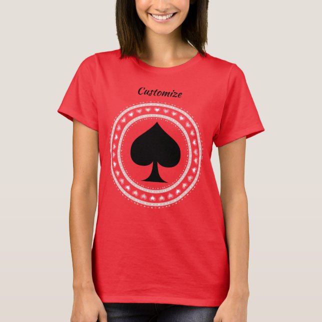 Camiseta Círculo Corações Pretos Espadas Trovão_Cove (Frente)