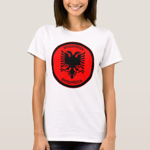 Camiseta Círculo da Águia Negra Albanesa 