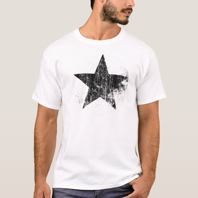 Camiseta círculo da estrela n (Frente)