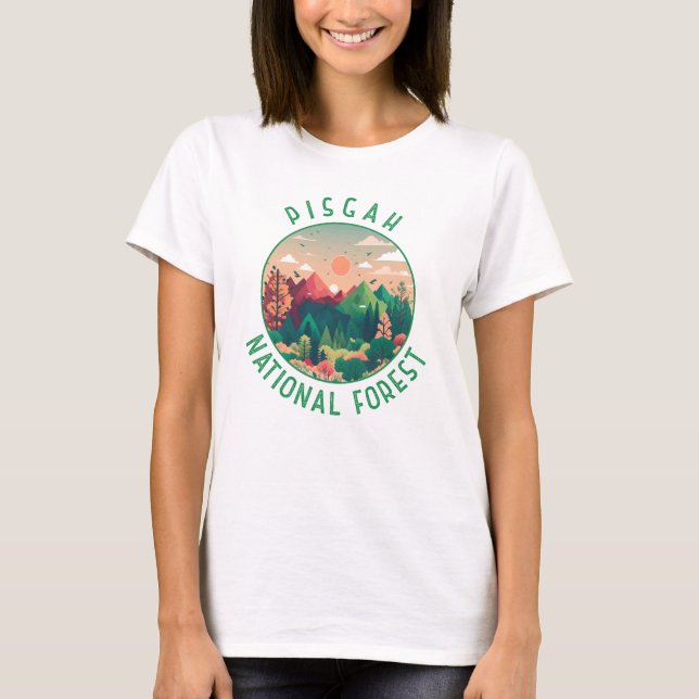 Camiseta Círculo da Floresta Nacional de Pisgah (Frente)