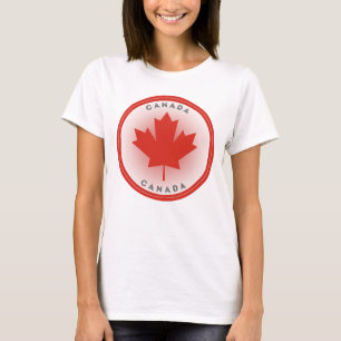 Camiseta Círculo da Folha de Bordo do Canadá
