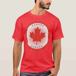 Camiseta Círculo da Folha de Bordo do Canadá