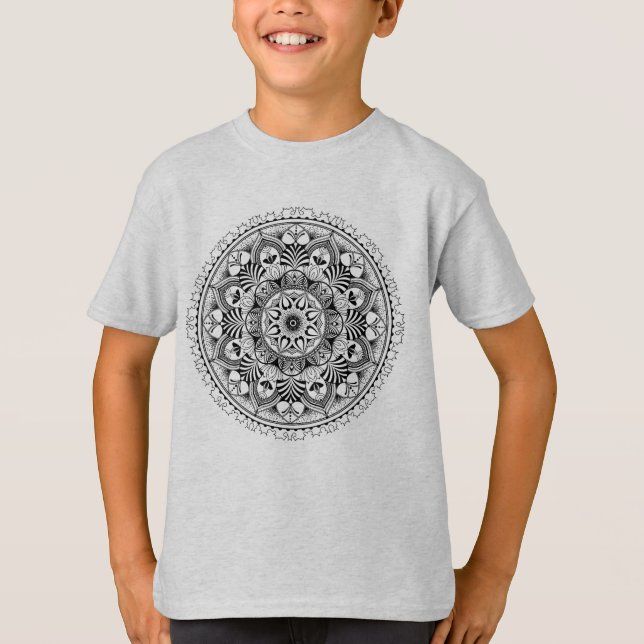 Camiseta Círculo da mandala (Frente)