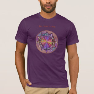 Camiseta Círculo da teoria da música da mandala dos quint