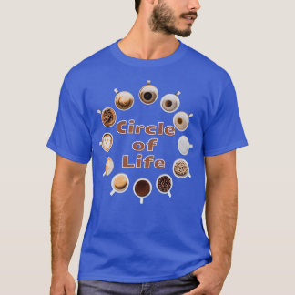Camiseta Círculo da Vida Xícara de Café