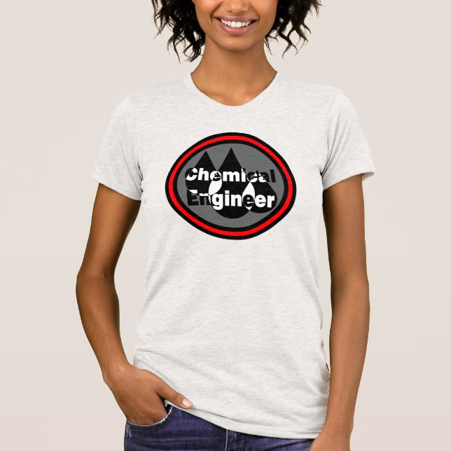 Camiseta Círculo das gotas do Engenheiro químico (Frente)