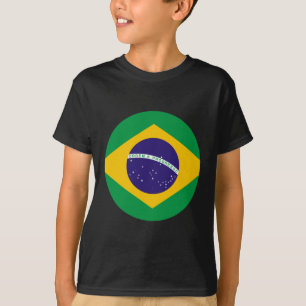 Camiseta Círculo de Bandeira do Brasil O Zazzle MUSEUM