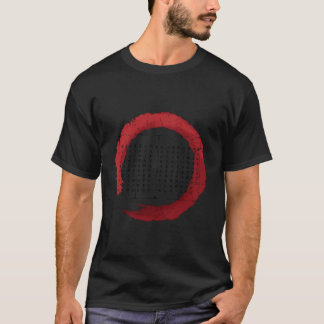 Camiseta Círculo de Budismo Enso Zen Japonês Escrevendo Kan